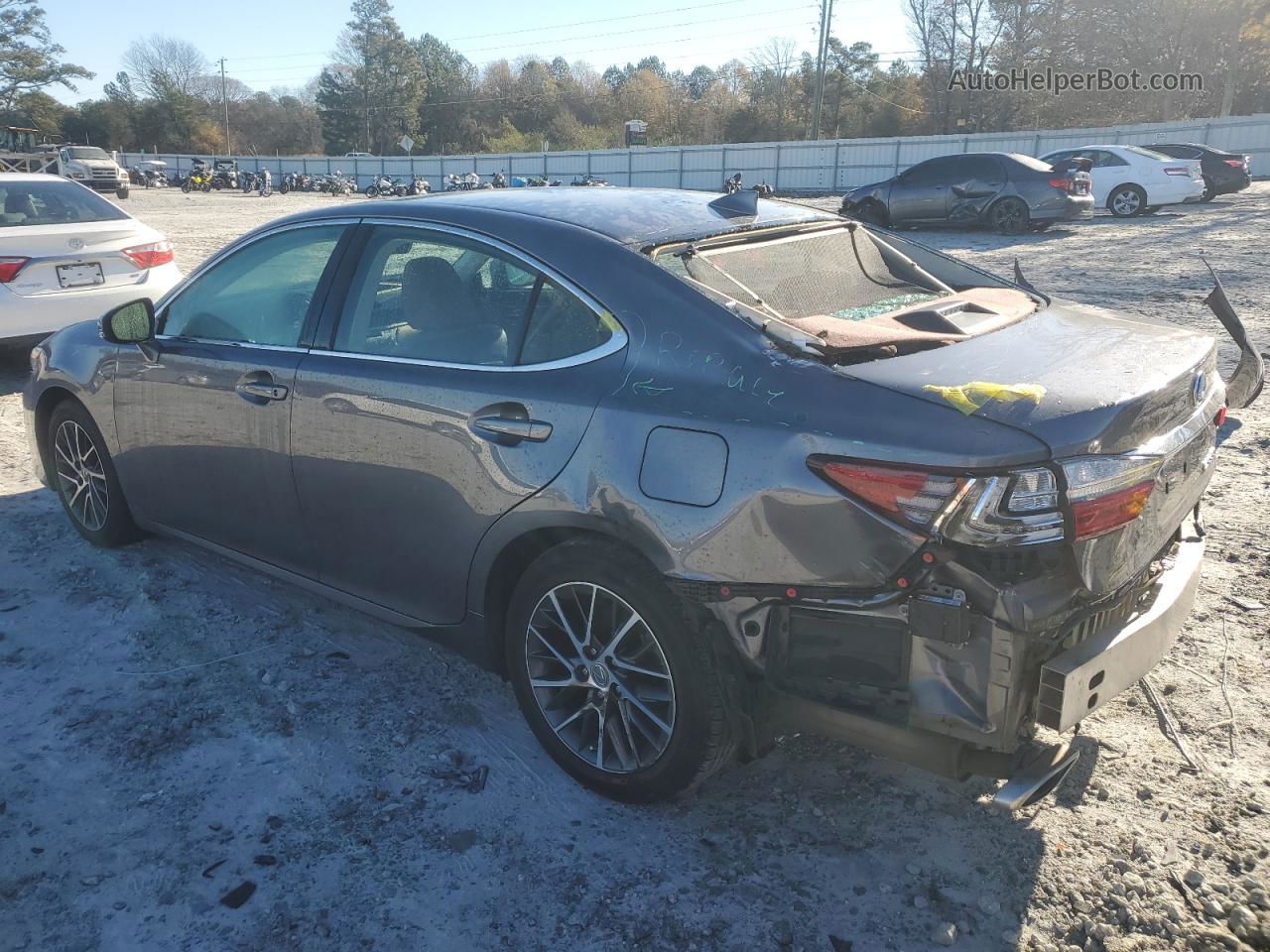 2018 Lexus Es 350 Gray vin: 58ABK1GG3JU106257