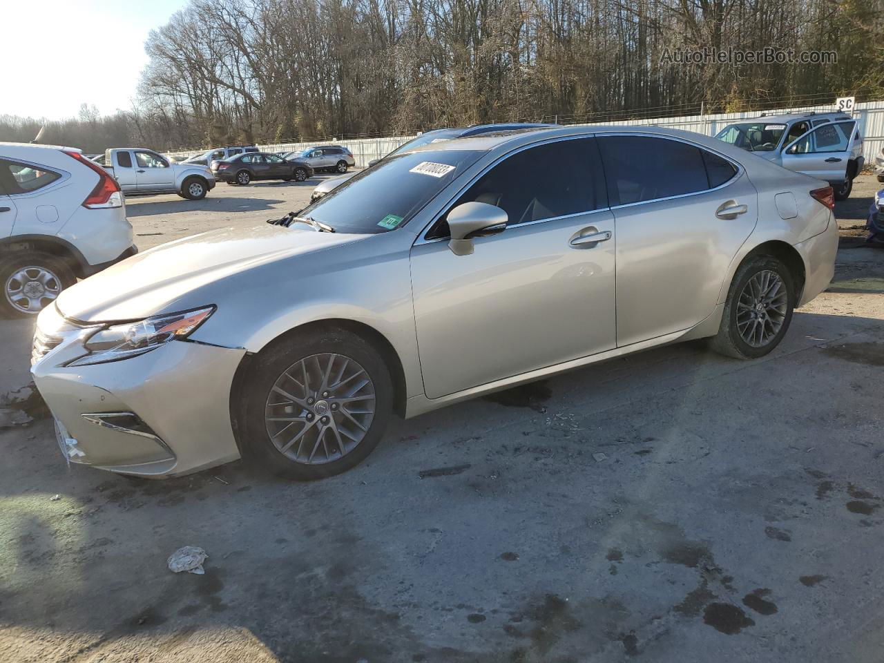 2018 Lexus Es 350 Бежевый vin: 58ABK1GG3JU113337