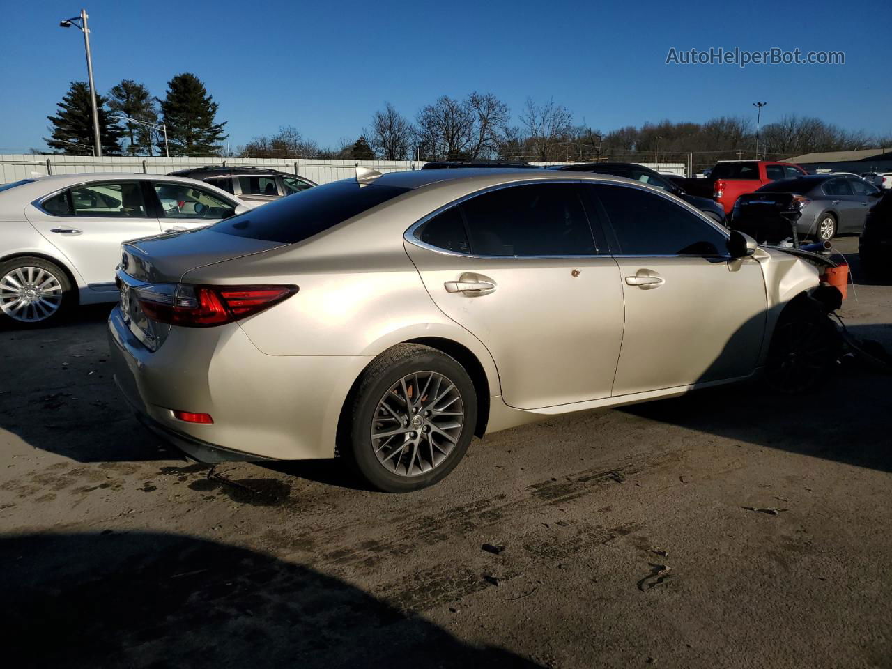 2018 Lexus Es 350 Beige vin: 58ABK1GG3JU113337