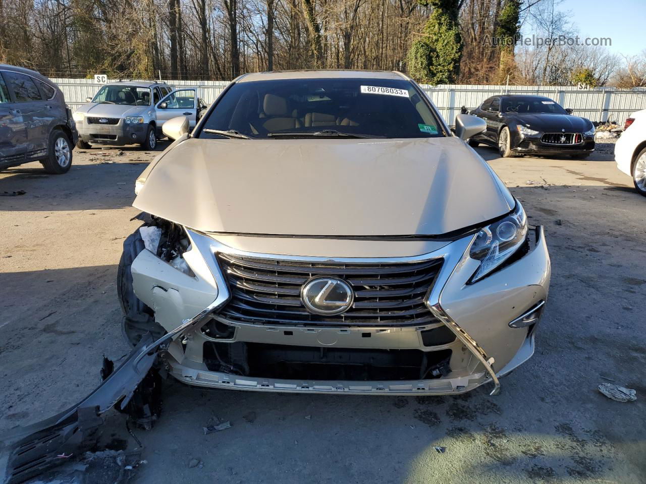 2018 Lexus Es 350 Бежевый vin: 58ABK1GG3JU113337