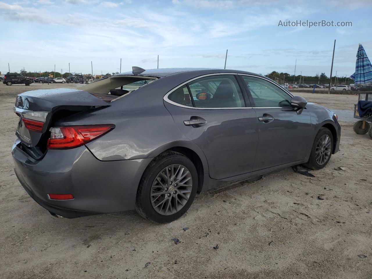 2018 Lexus Es 350 Charcoal vin: 58ABK1GG3JU115721