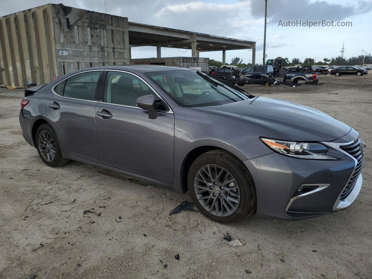 2018 Lexus Es 350 Charcoal vin: 58ABK1GG3JU115721