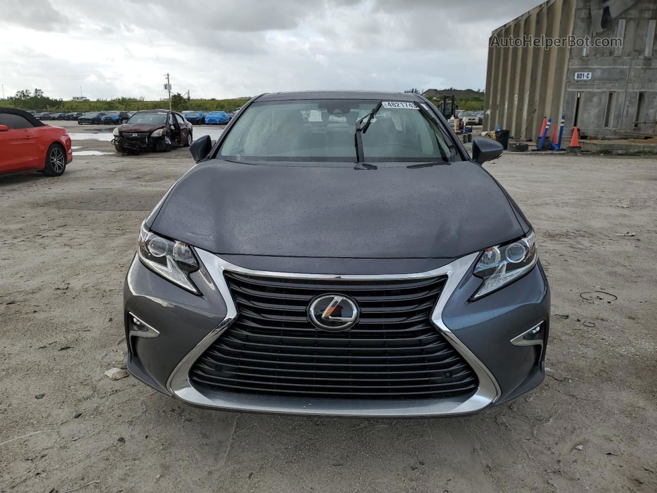 2018 Lexus Es 350 Charcoal vin: 58ABK1GG3JU115721