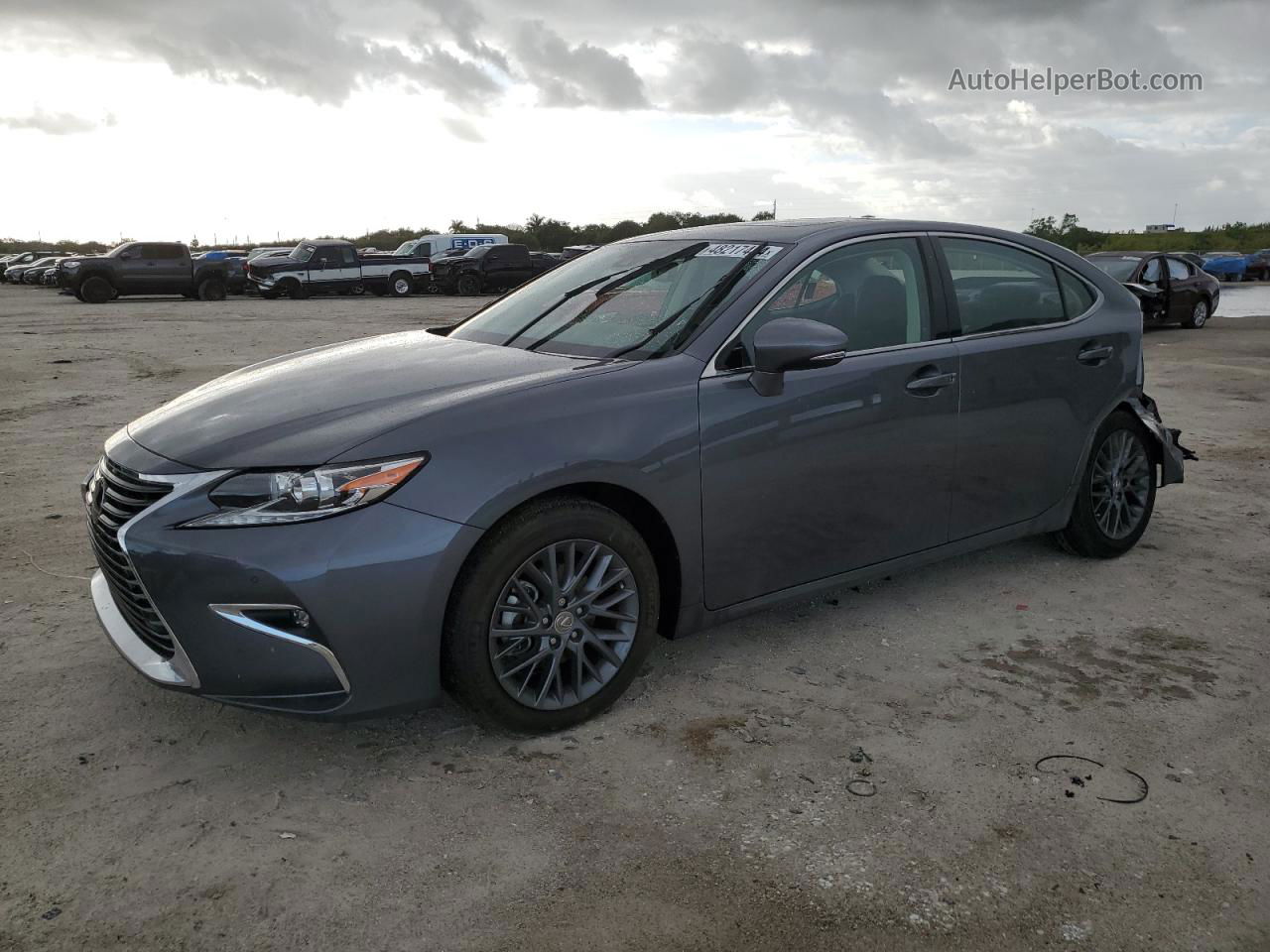 2018 Lexus Es 350 Charcoal vin: 58ABK1GG3JU115721