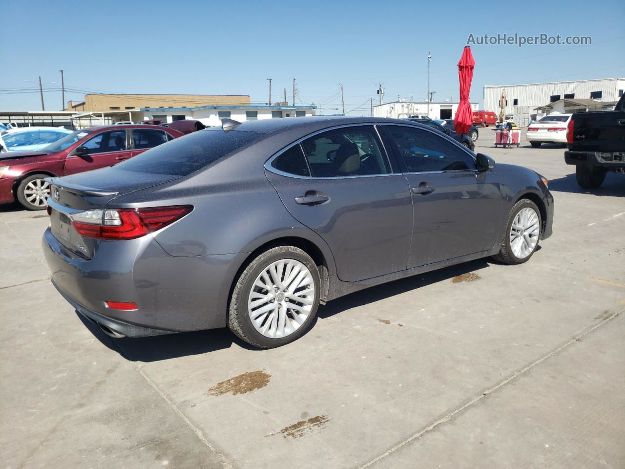 2016 Lexus Es 350 Gray vin: 58ABK1GG4GU025065