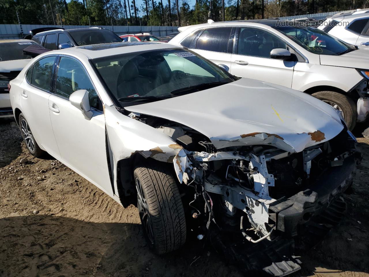 2017 Lexus Es 350 White vin: 58ABK1GG4HU037430