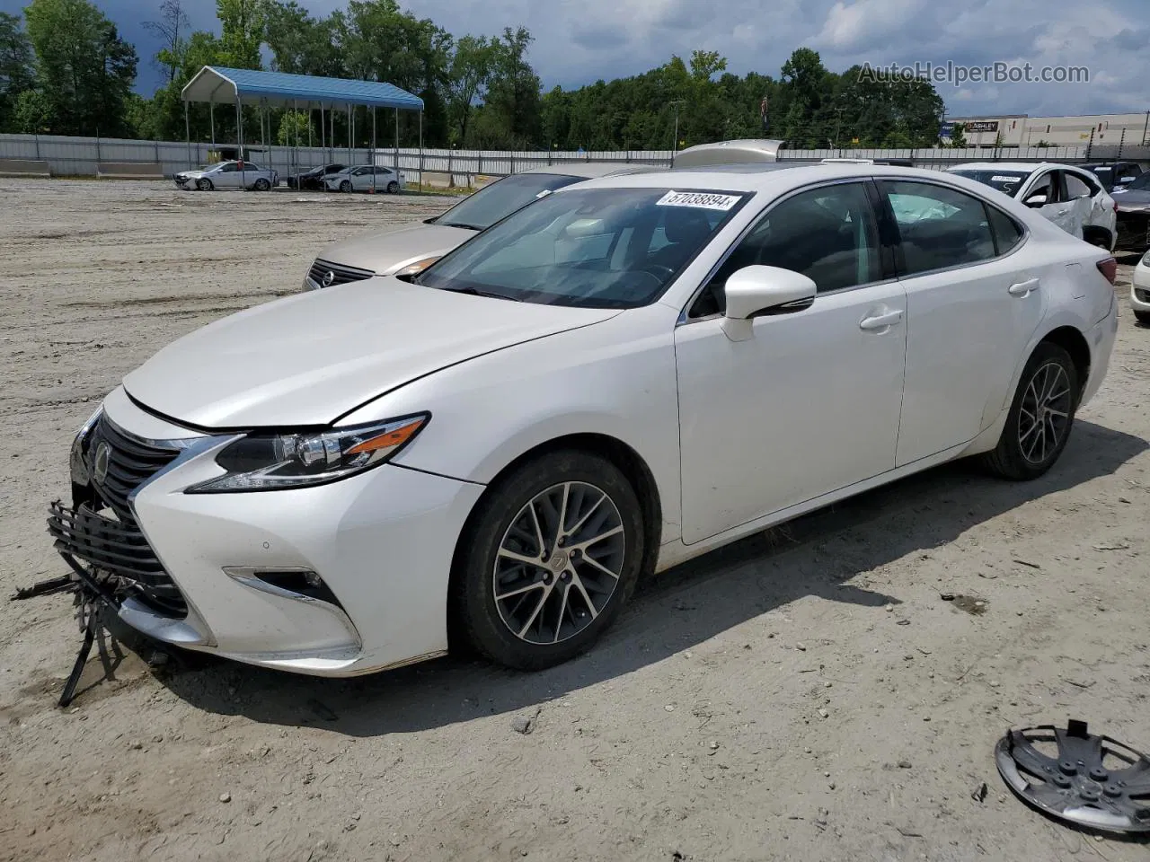 2017 Lexus Es 350 White vin: 58ABK1GG4HU050601