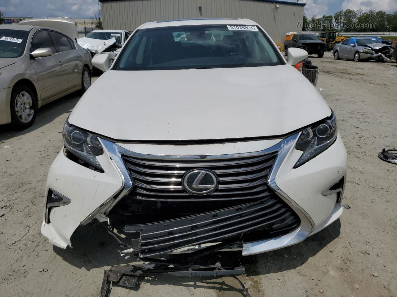 2017 Lexus Es 350 White vin: 58ABK1GG4HU050601