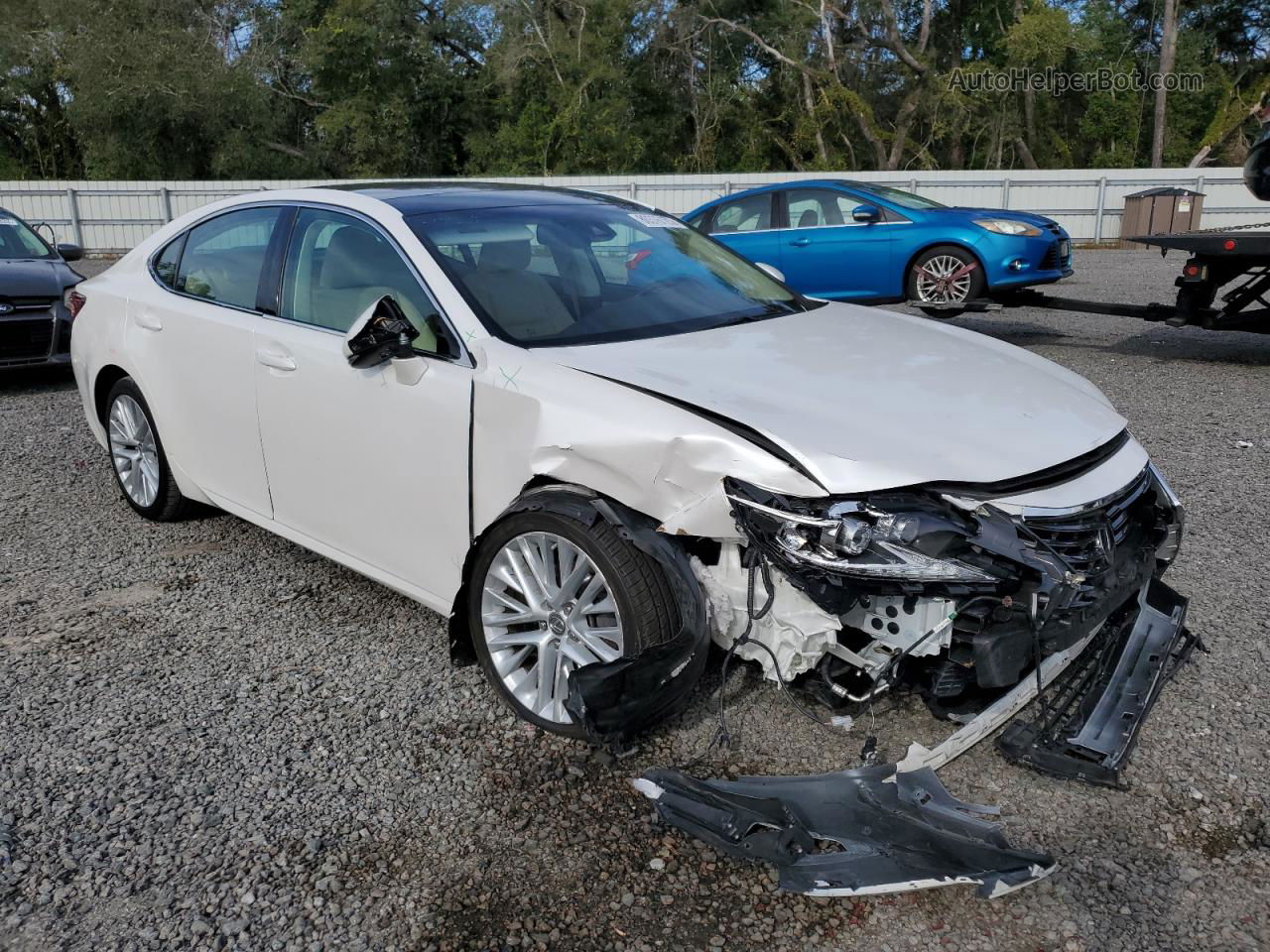 2017 Lexus Es 350 White vin: 58ABK1GG4HU056267