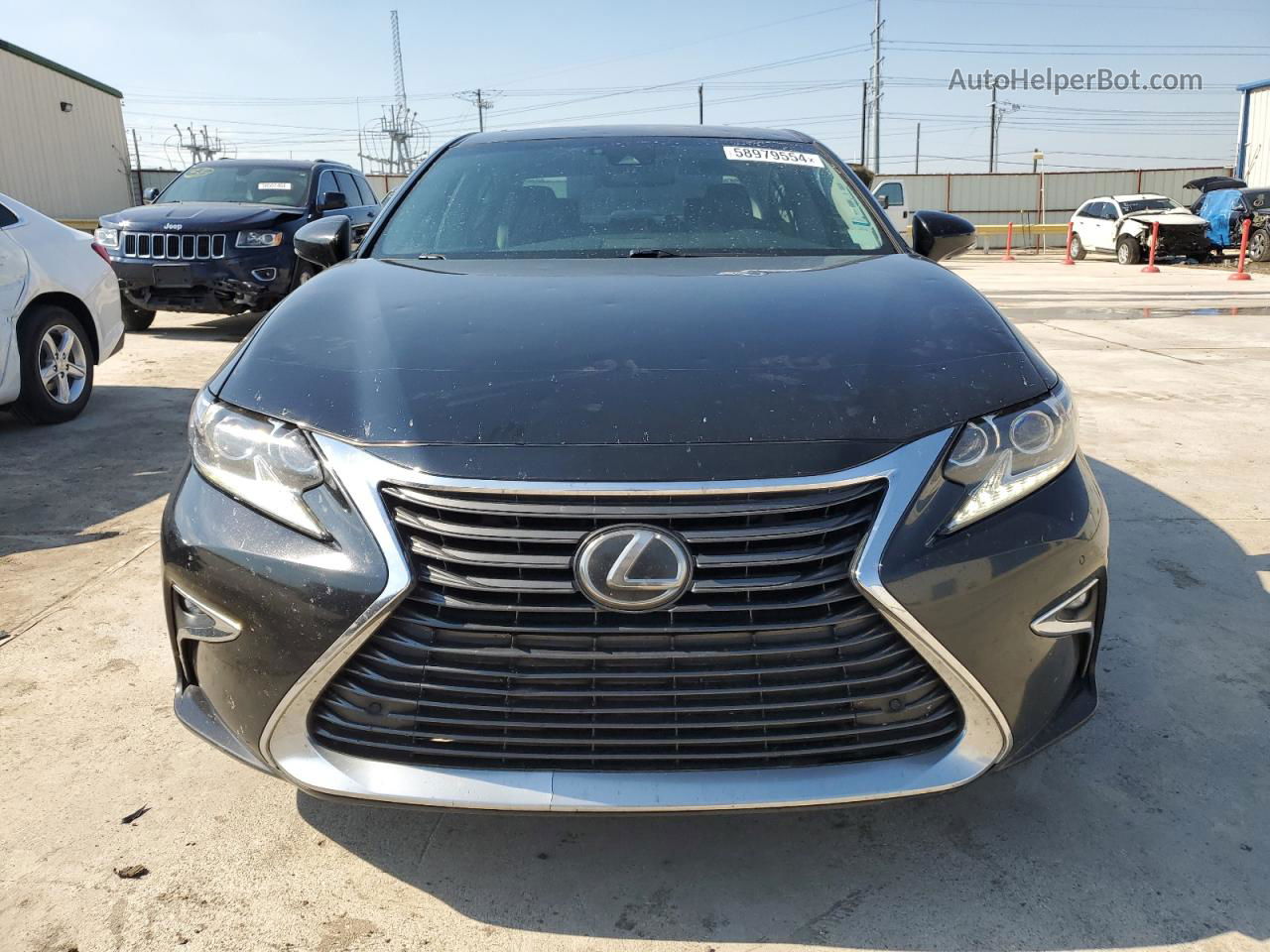 2017 Lexus Es 350 Black vin: 58ABK1GG4HU058004