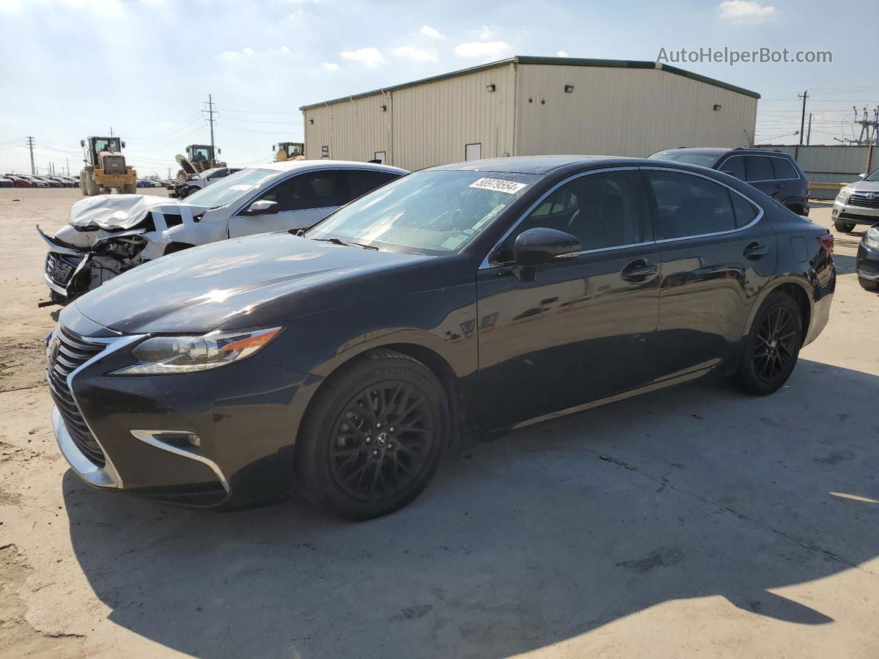 2017 Lexus Es 350 Black vin: 58ABK1GG4HU058004