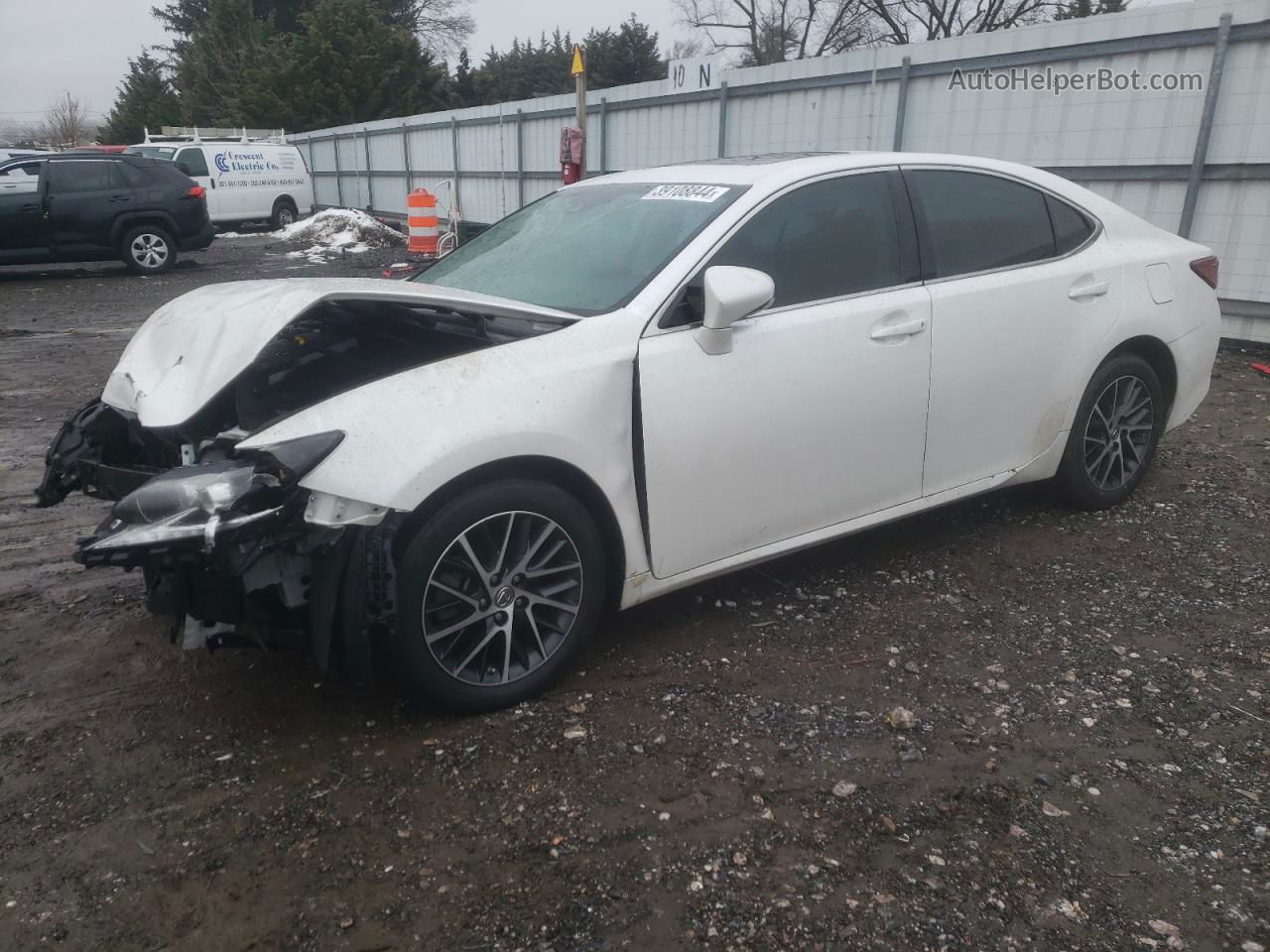 2017 Lexus Es 350 White vin: 58ABK1GG4HU078849