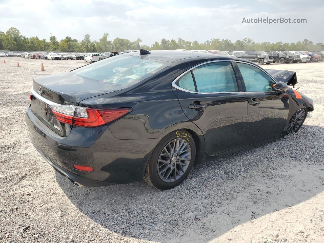 2018 Lexus Es 350 Black vin: 58ABK1GG4JU080588