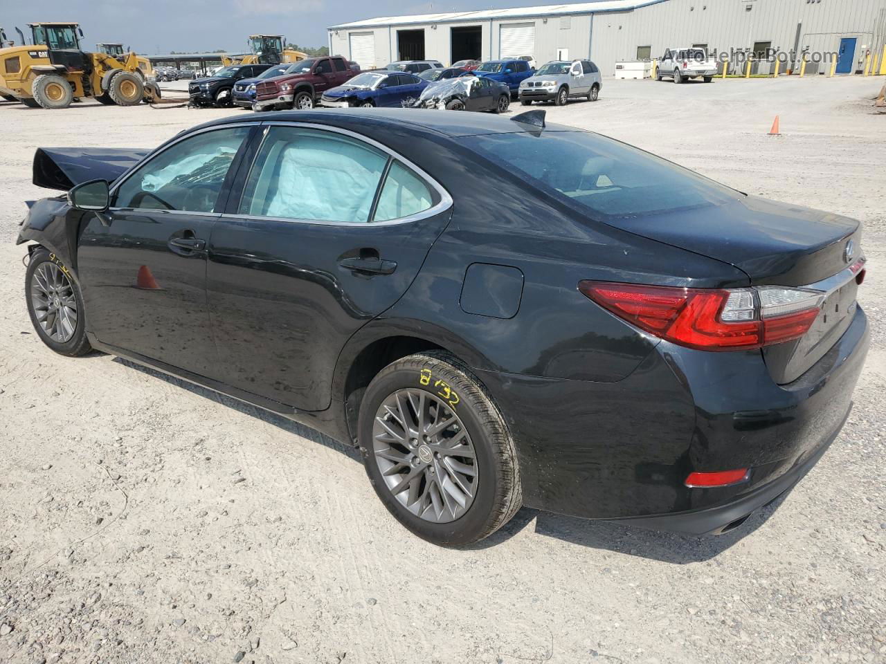 2018 Lexus Es 350 Black vin: 58ABK1GG4JU080588