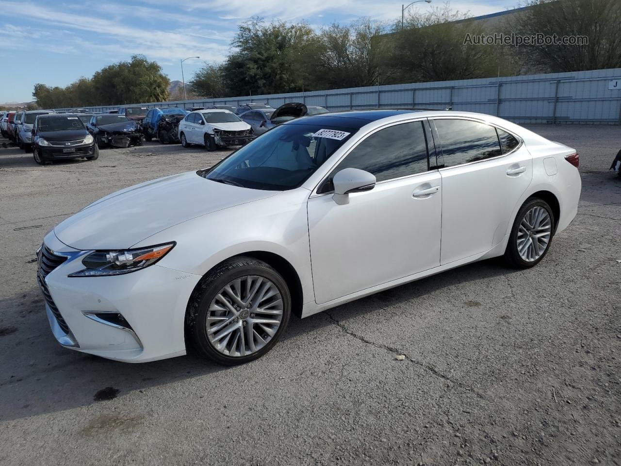 2018 Lexus Es 350 White vin: 58ABK1GG4JU080722