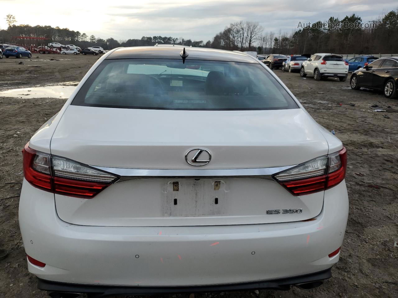 2018 Lexus Es 350 White vin: 58ABK1GG4JU082020