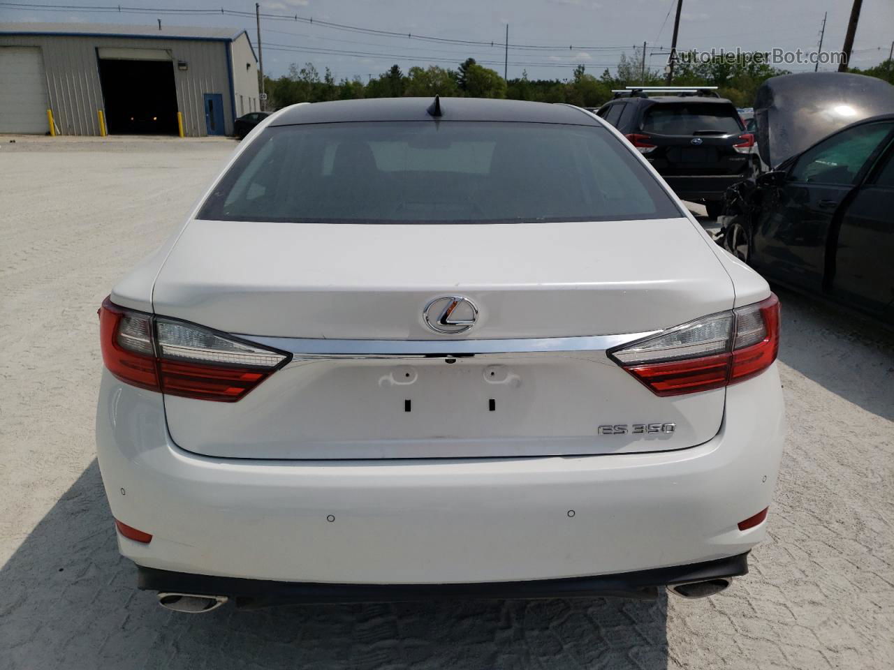 2018 Lexus Es 350 White vin: 58ABK1GG4JU084298