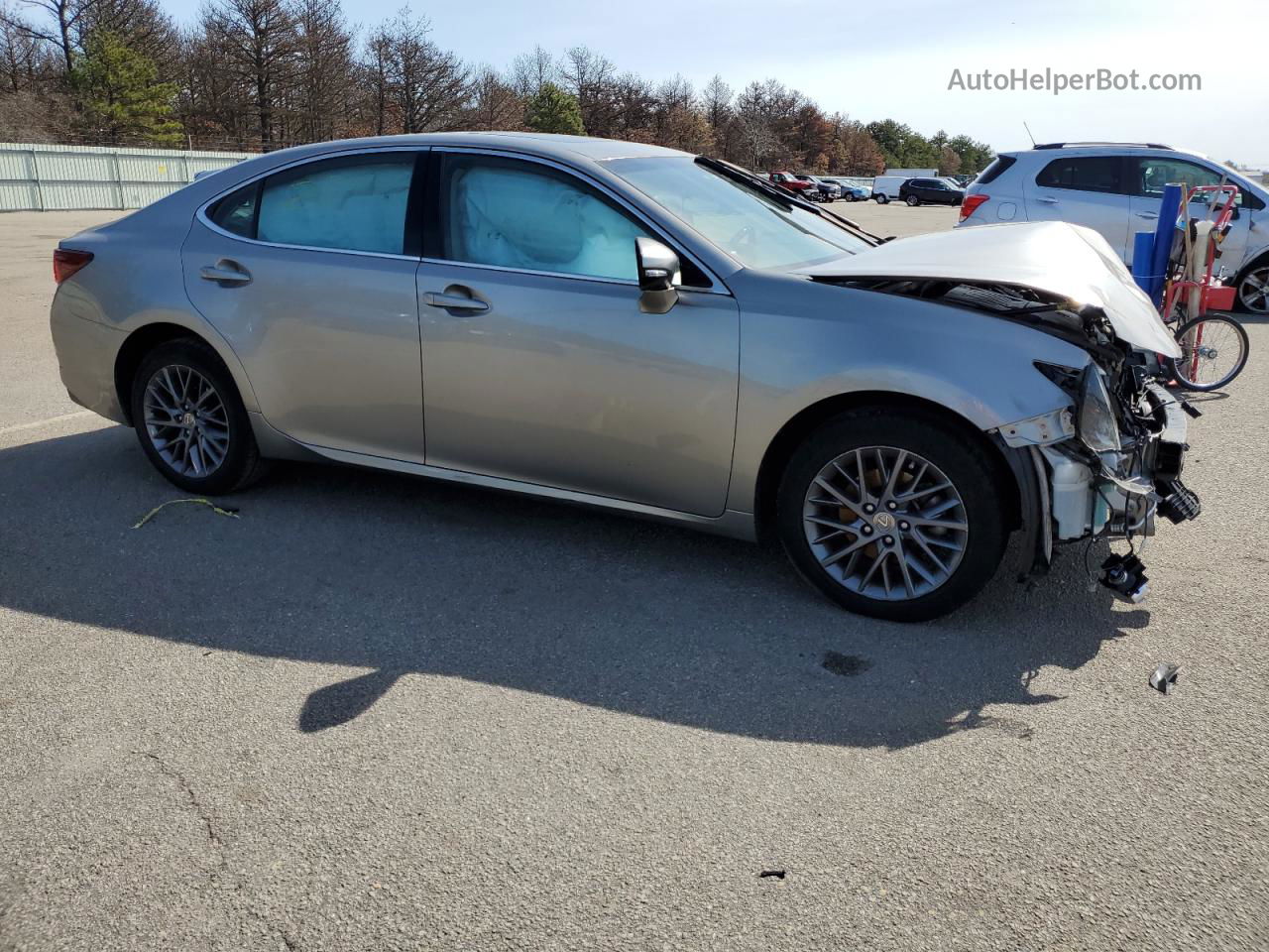 2018 Lexus Es 350 Silver vin: 58ABK1GG4JU096872