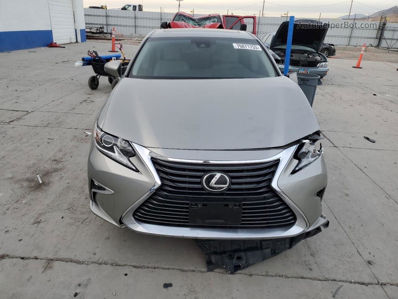 2018 Lexus Es 350 Gray vin: 58ABK1GG4JU105344