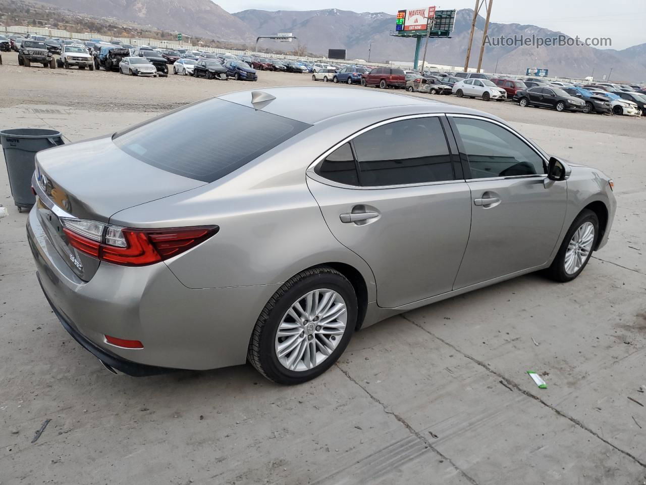 2018 Lexus Es 350 Gray vin: 58ABK1GG4JU105344