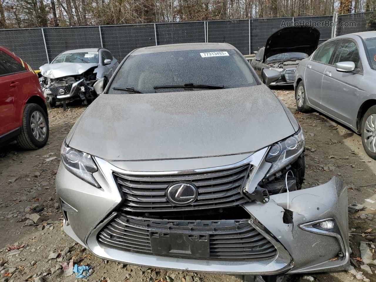 2018 Lexus Es 350 Gray vin: 58ABK1GG4JU110690