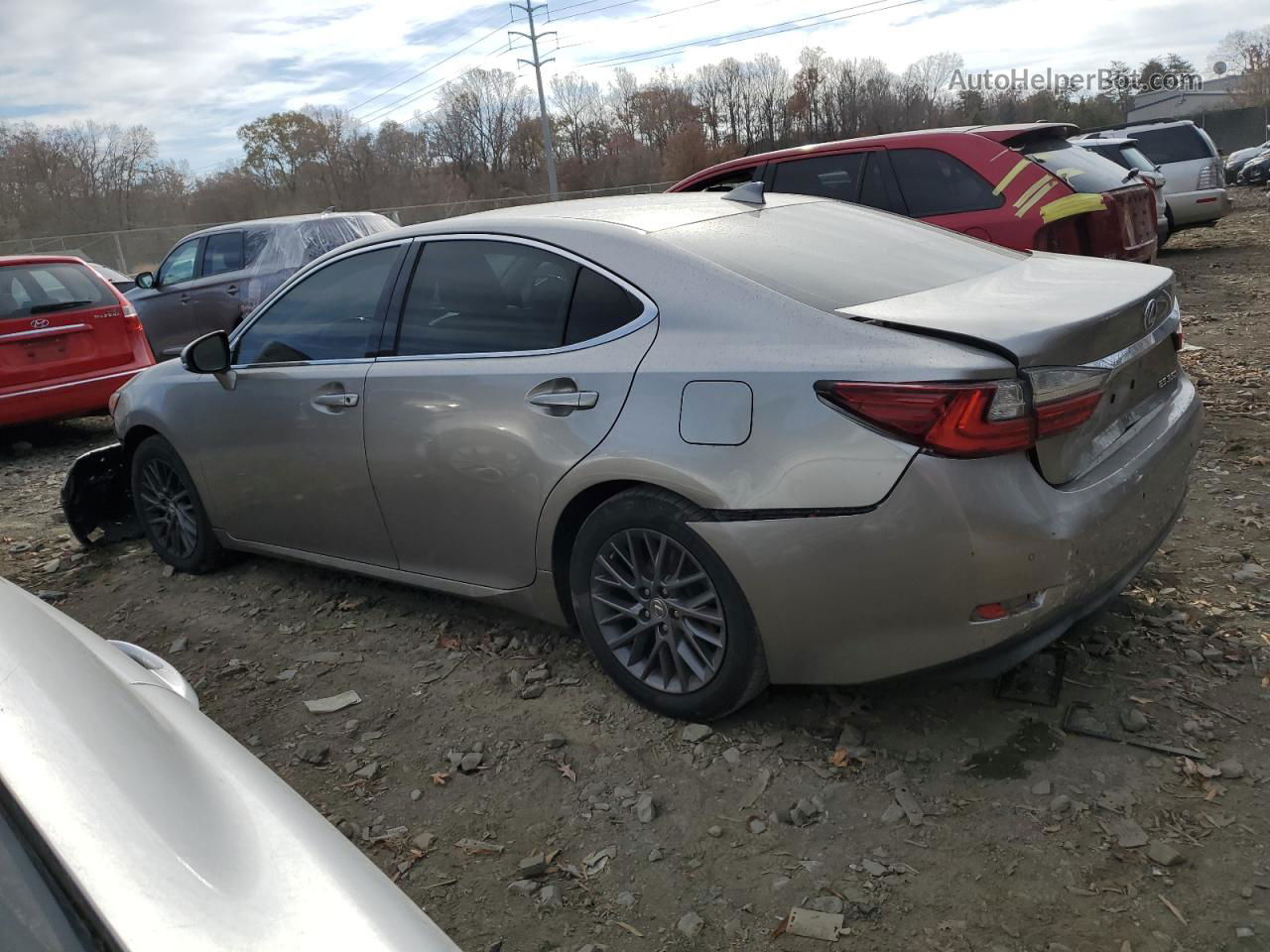 2018 Lexus Es 350 Gray vin: 58ABK1GG4JU110690