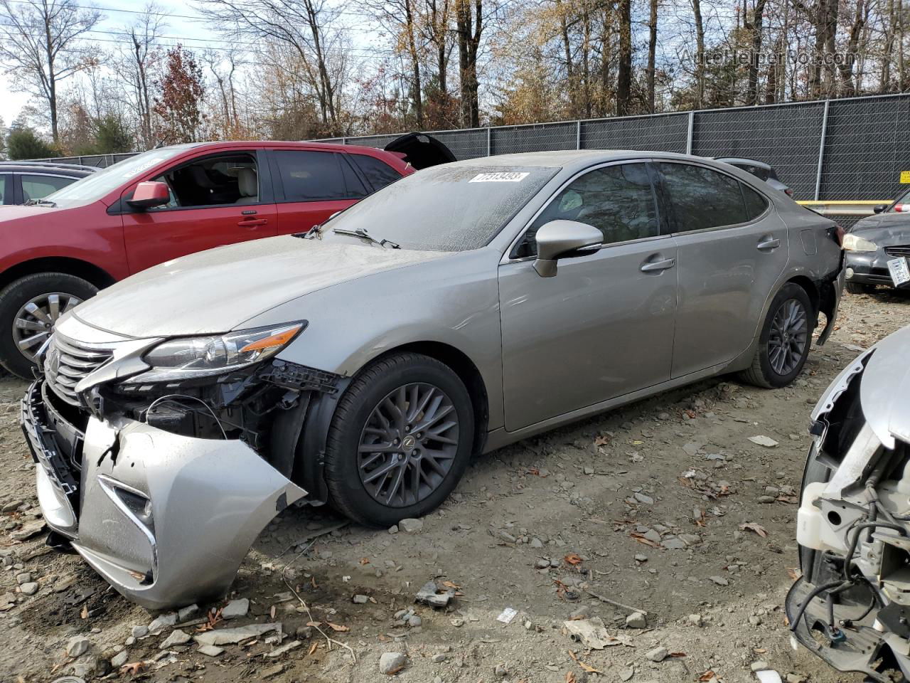 2018 Lexus Es 350 Gray vin: 58ABK1GG4JU110690