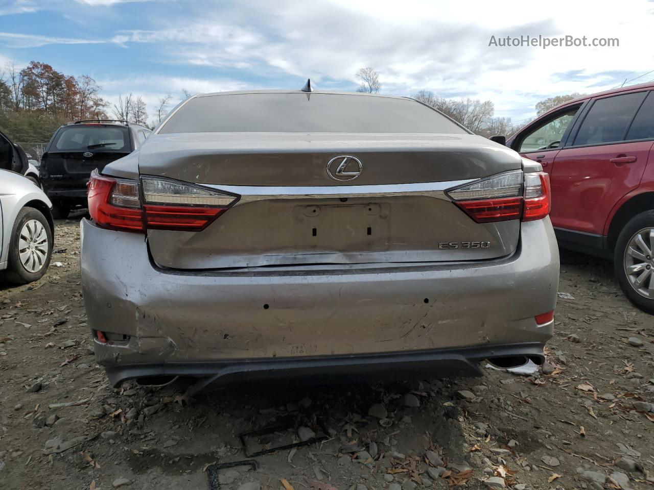 2018 Lexus Es 350 Gray vin: 58ABK1GG4JU110690