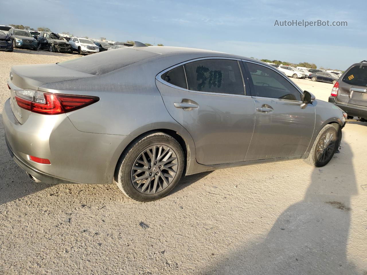 2018 Lexus Es 350 Gray vin: 58ABK1GG4JU113881