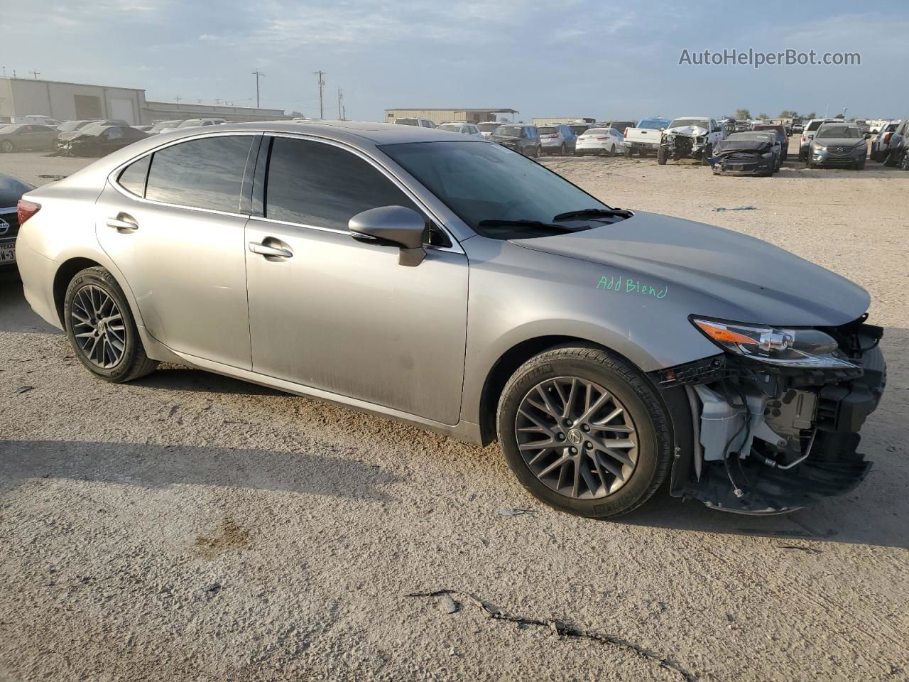 2018 Lexus Es 350 Gray vin: 58ABK1GG4JU113881