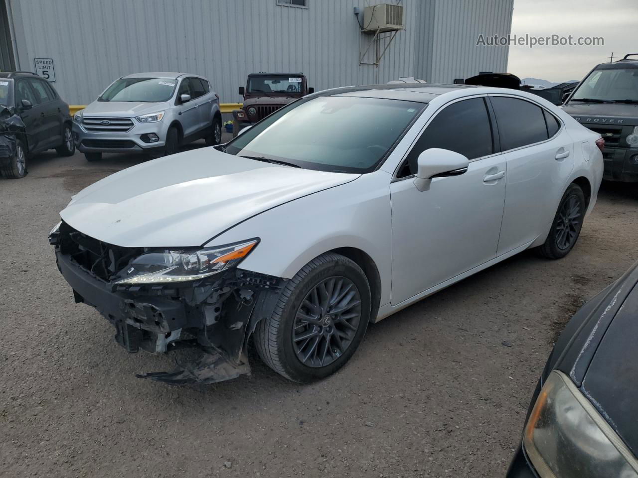 2018 Lexus Es 350 Белый vin: 58ABK1GG4JU116067