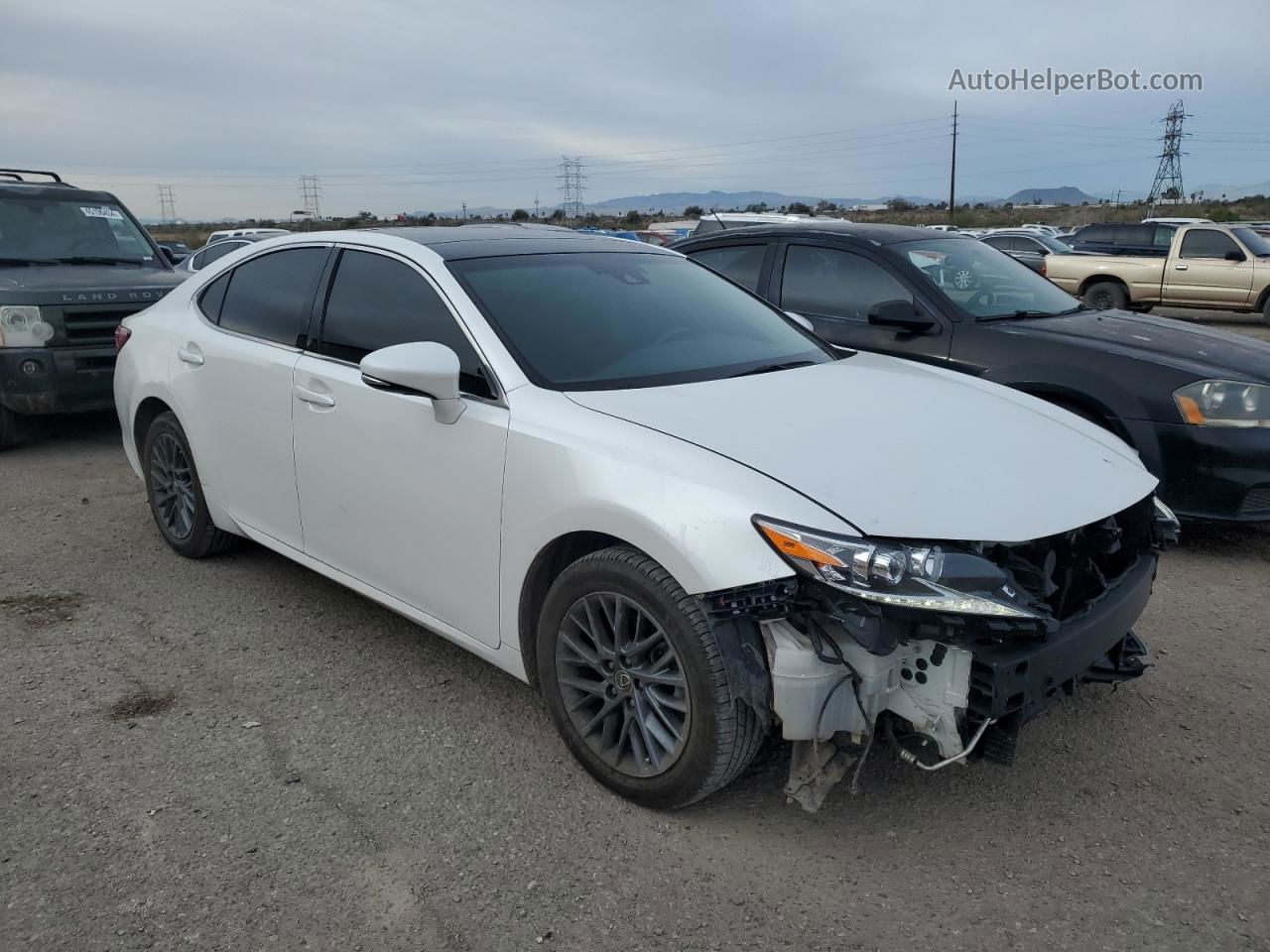 2018 Lexus Es 350 White vin: 58ABK1GG4JU116067