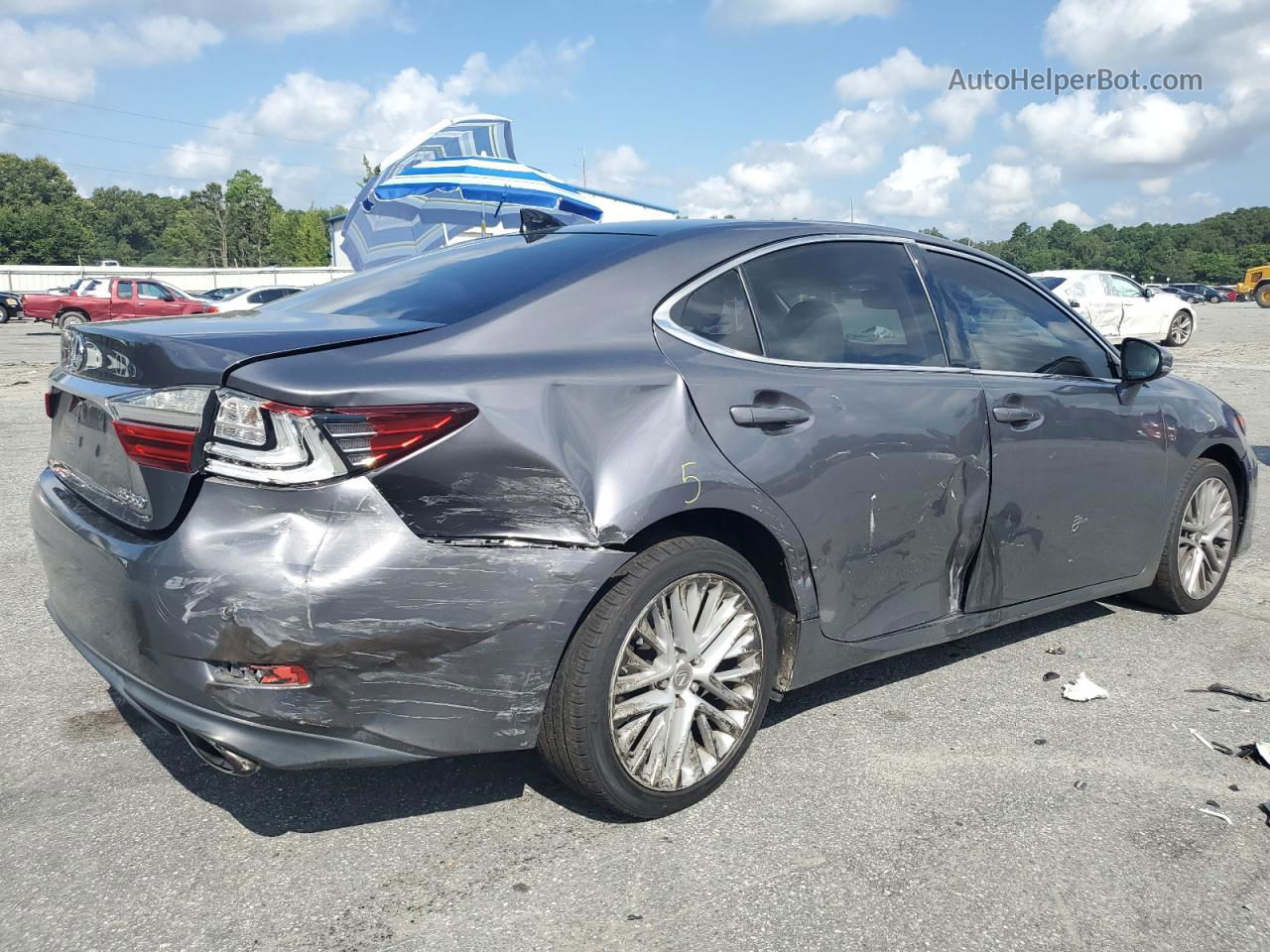 2016 Lexus Es 350 Gray vin: 58ABK1GG5GU012177