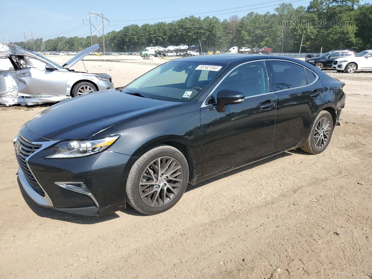 2016 Lexus Es 350 Black vin: 58ABK1GG5GU025558