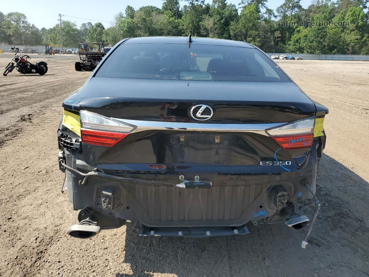 2016 Lexus Es 350 Black vin: 58ABK1GG5GU025558