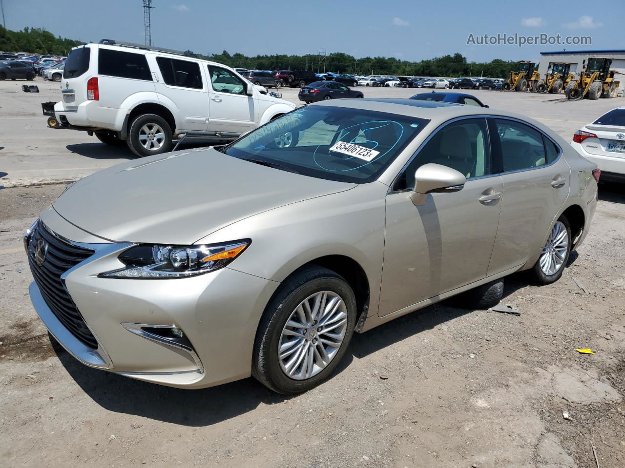 2017 Lexus Es 350 Желто-коричневый vin: 58ABK1GG5HU044841