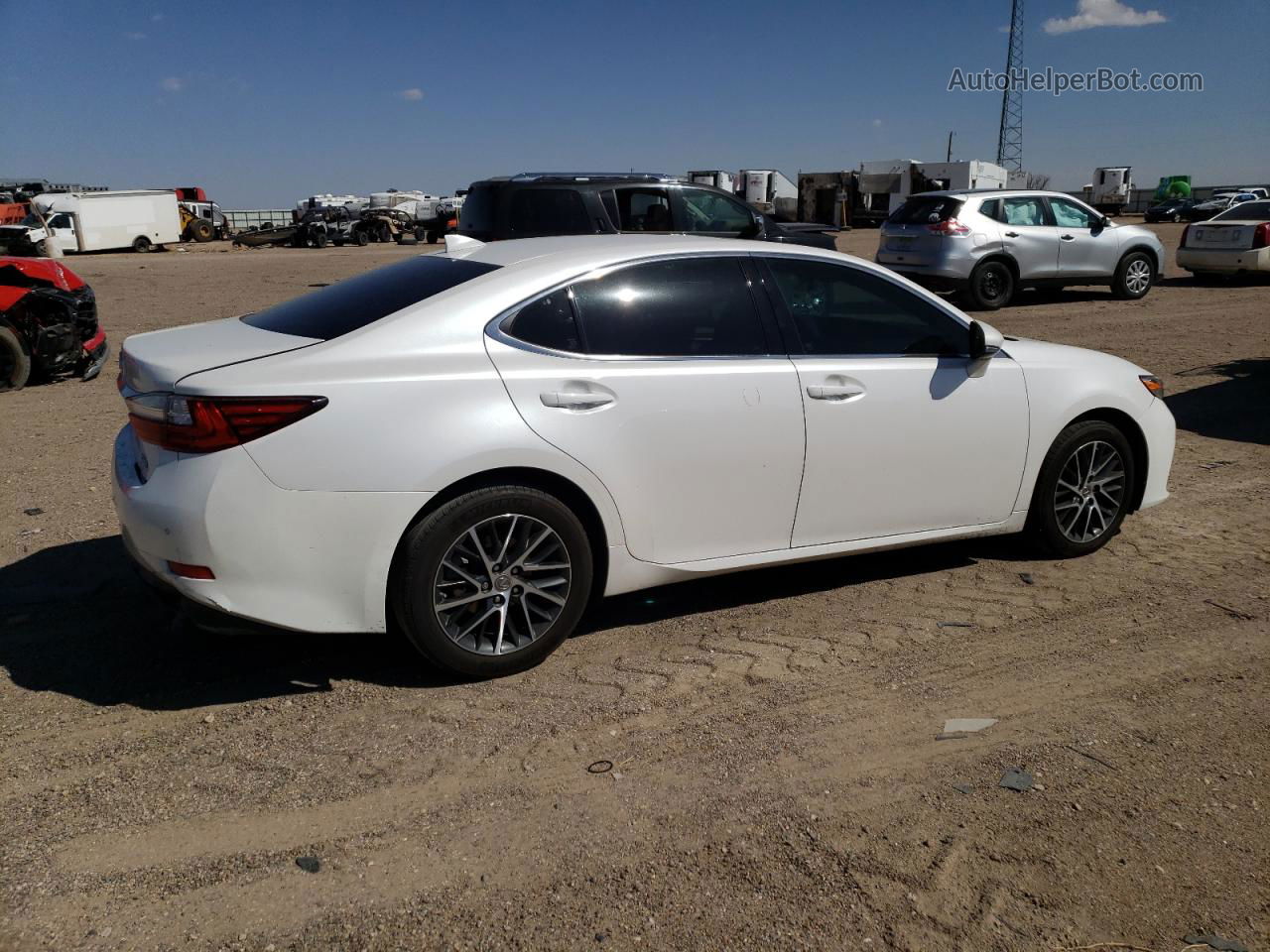 2017 Lexus Es 350 White vin: 58ABK1GG5HU055628