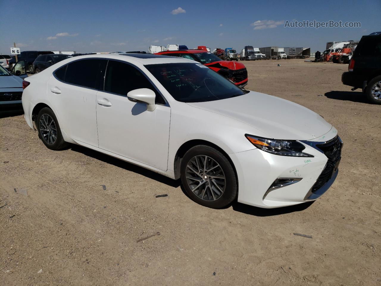 2017 Lexus Es 350 White vin: 58ABK1GG5HU055628