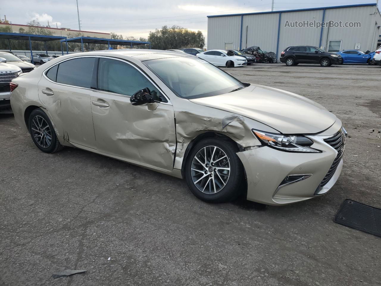 2017 Lexus Es 350 Beige vin: 58ABK1GG5HU059405