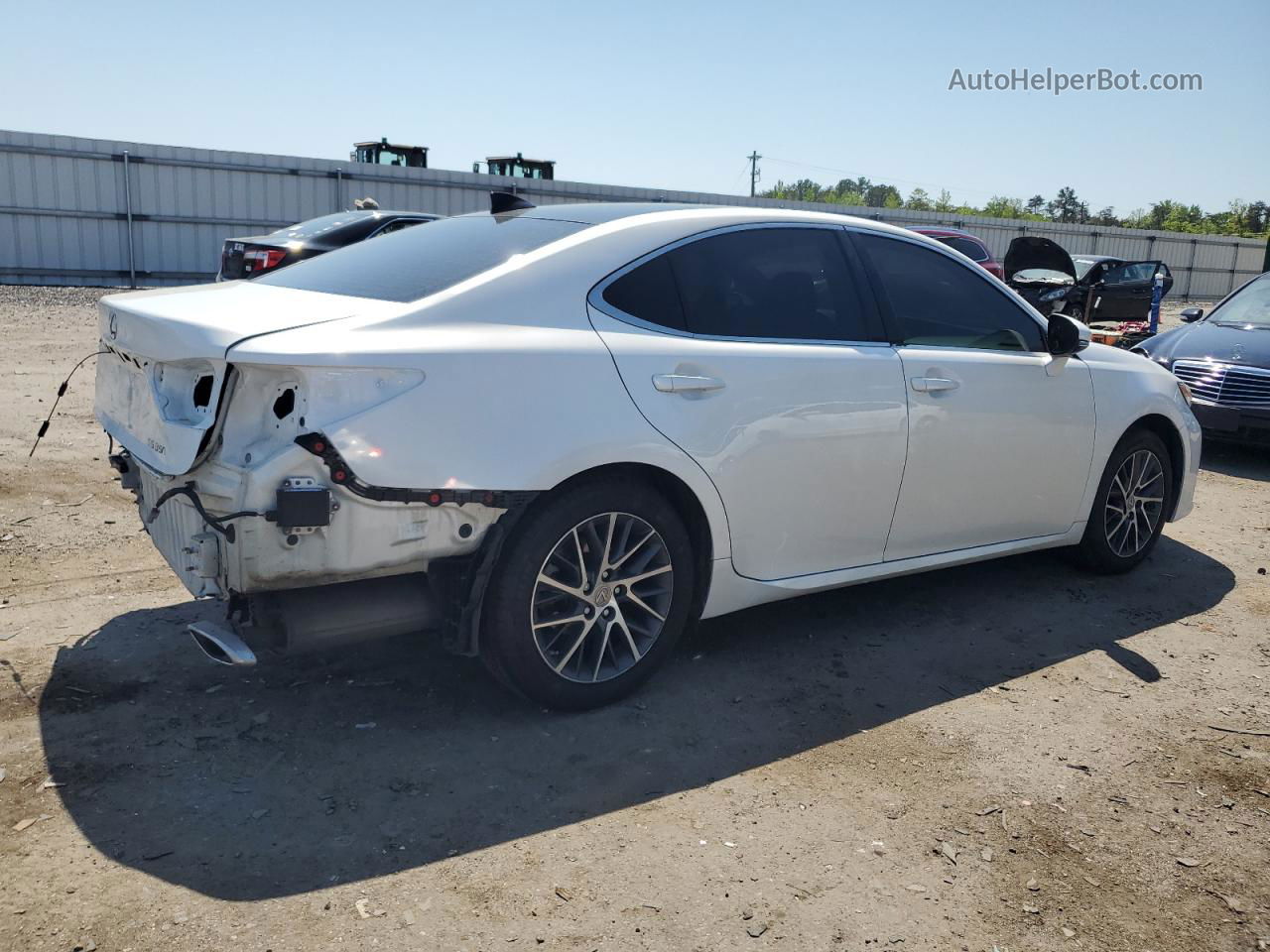 2018 Lexus Es 350 White vin: 58ABK1GG5JU080146