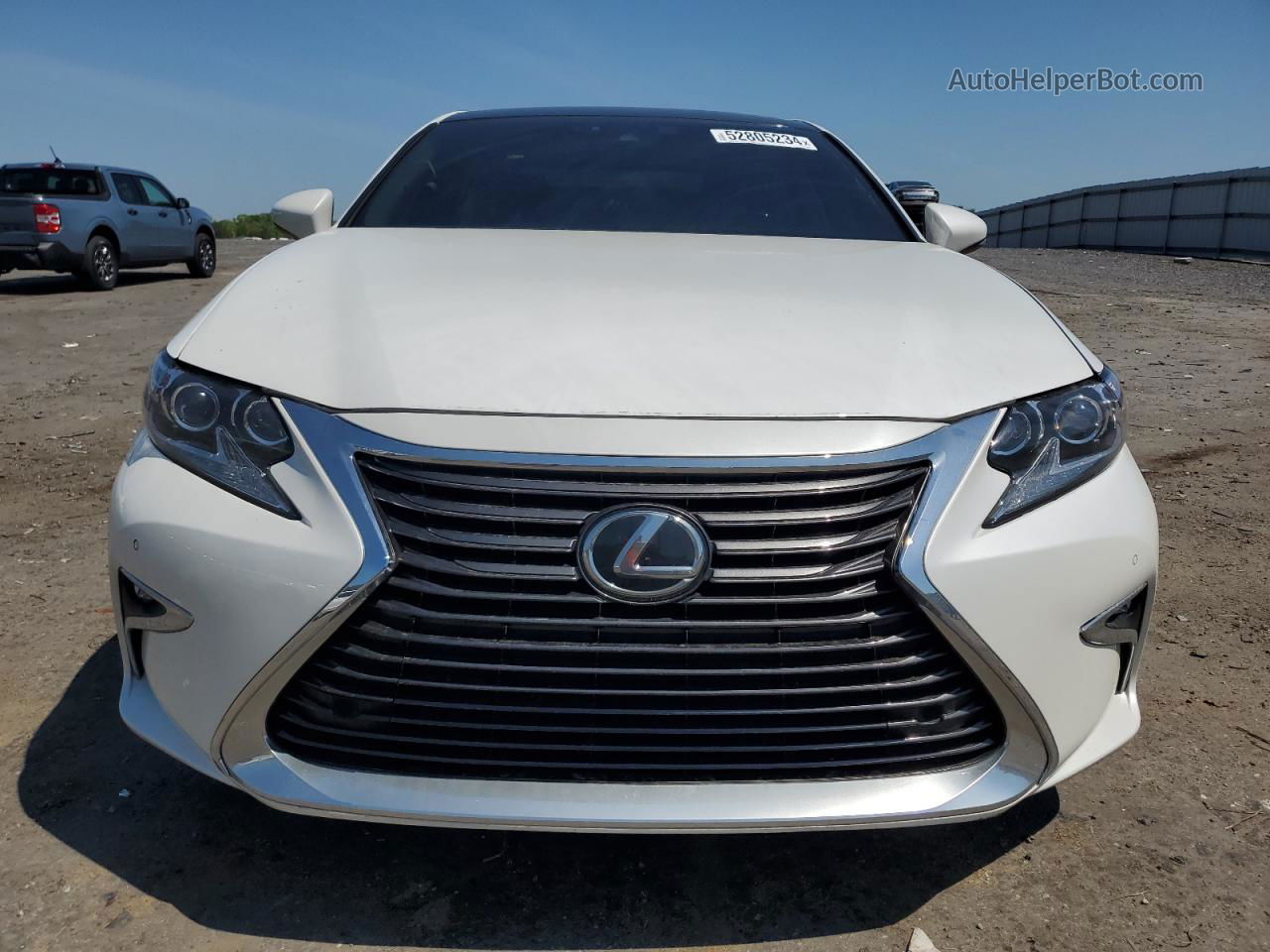 2018 Lexus Es 350 White vin: 58ABK1GG5JU080146