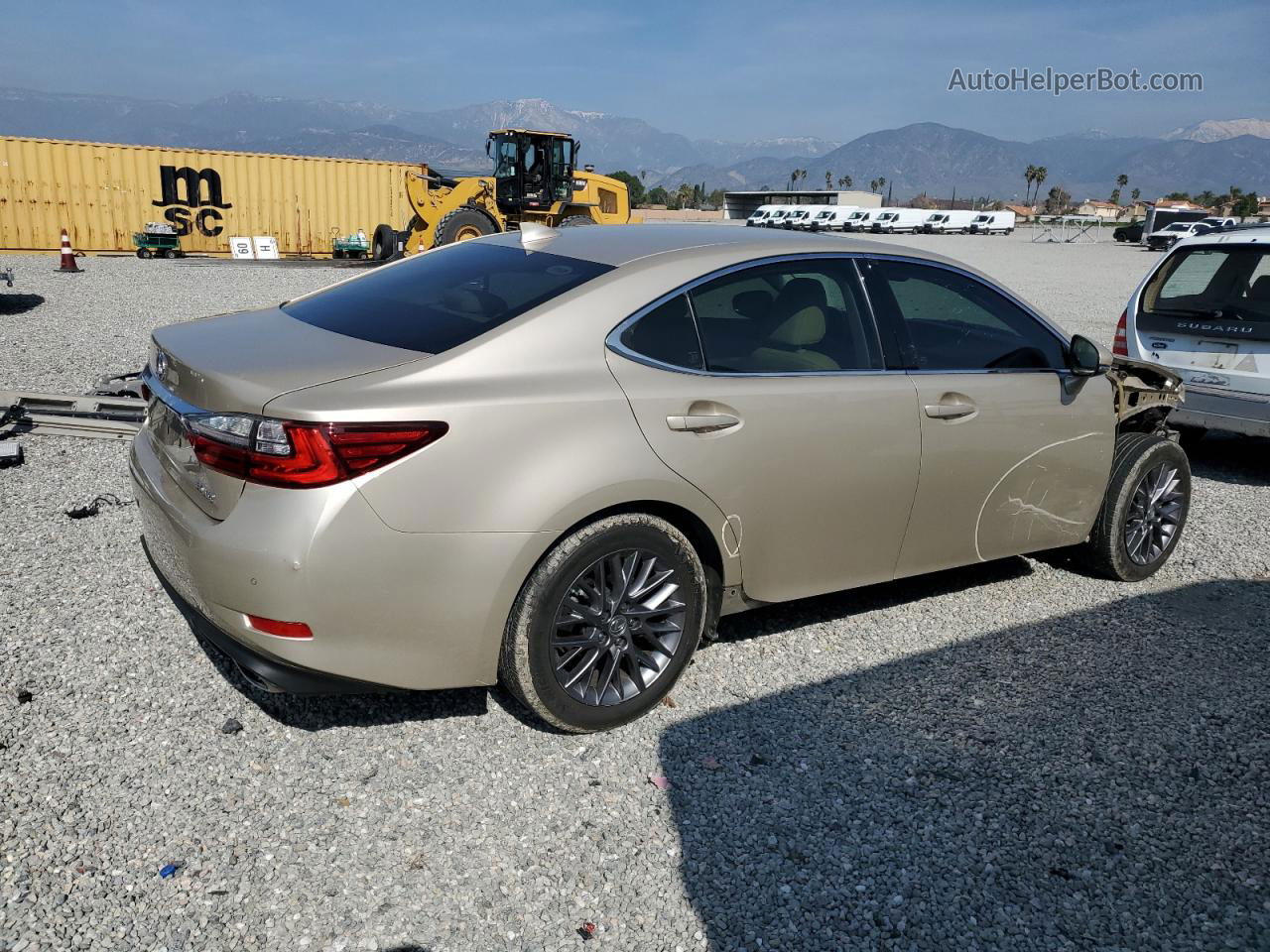 2018 Lexus Es 350 Золотой vin: 58ABK1GG5JU085346