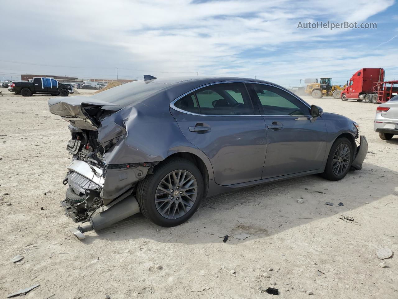 2018 Lexus Es 350 Charcoal vin: 58ABK1GG5JU090028