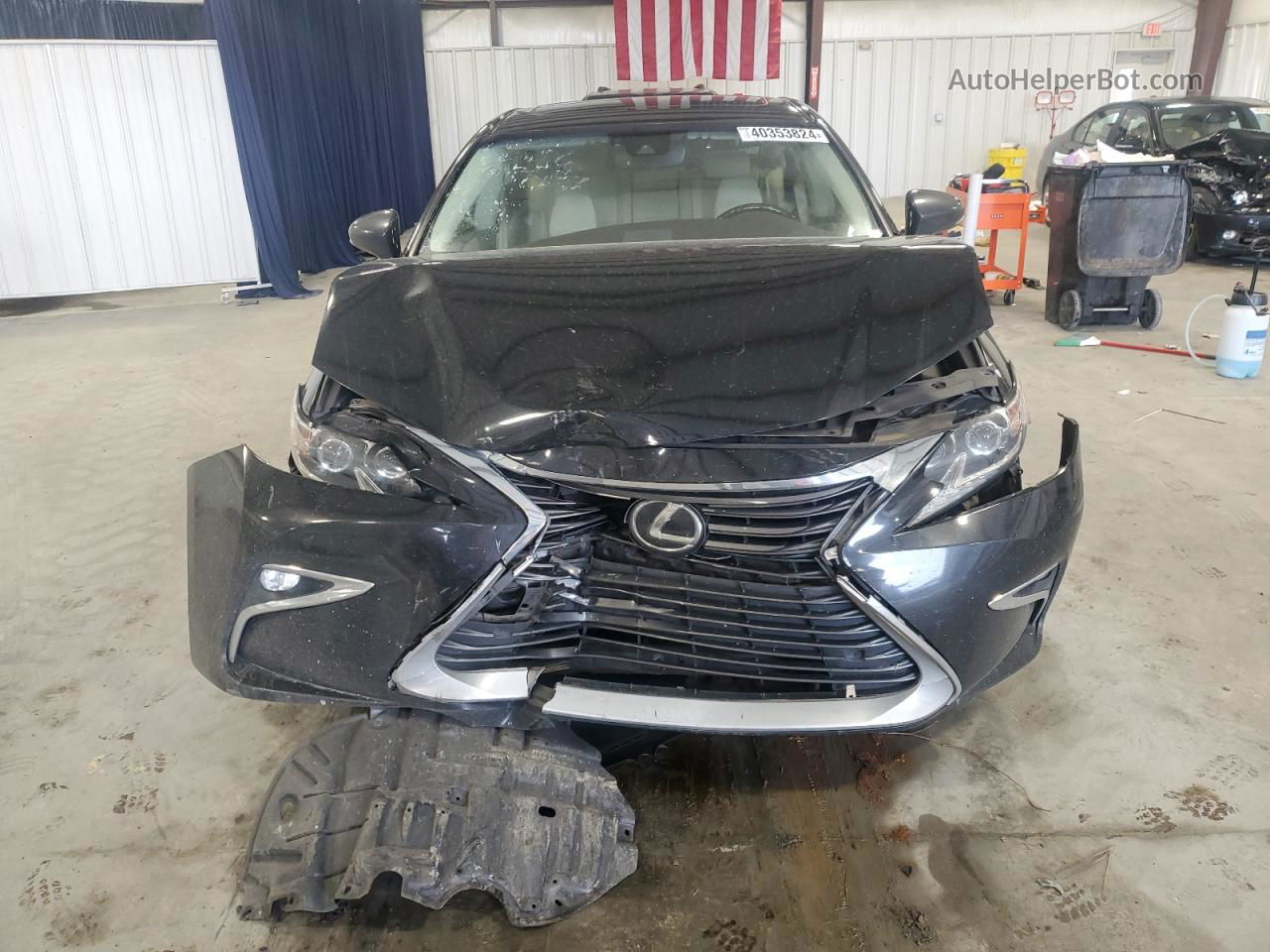 2018 Lexus Es 350 Black vin: 58ABK1GG5JU095102