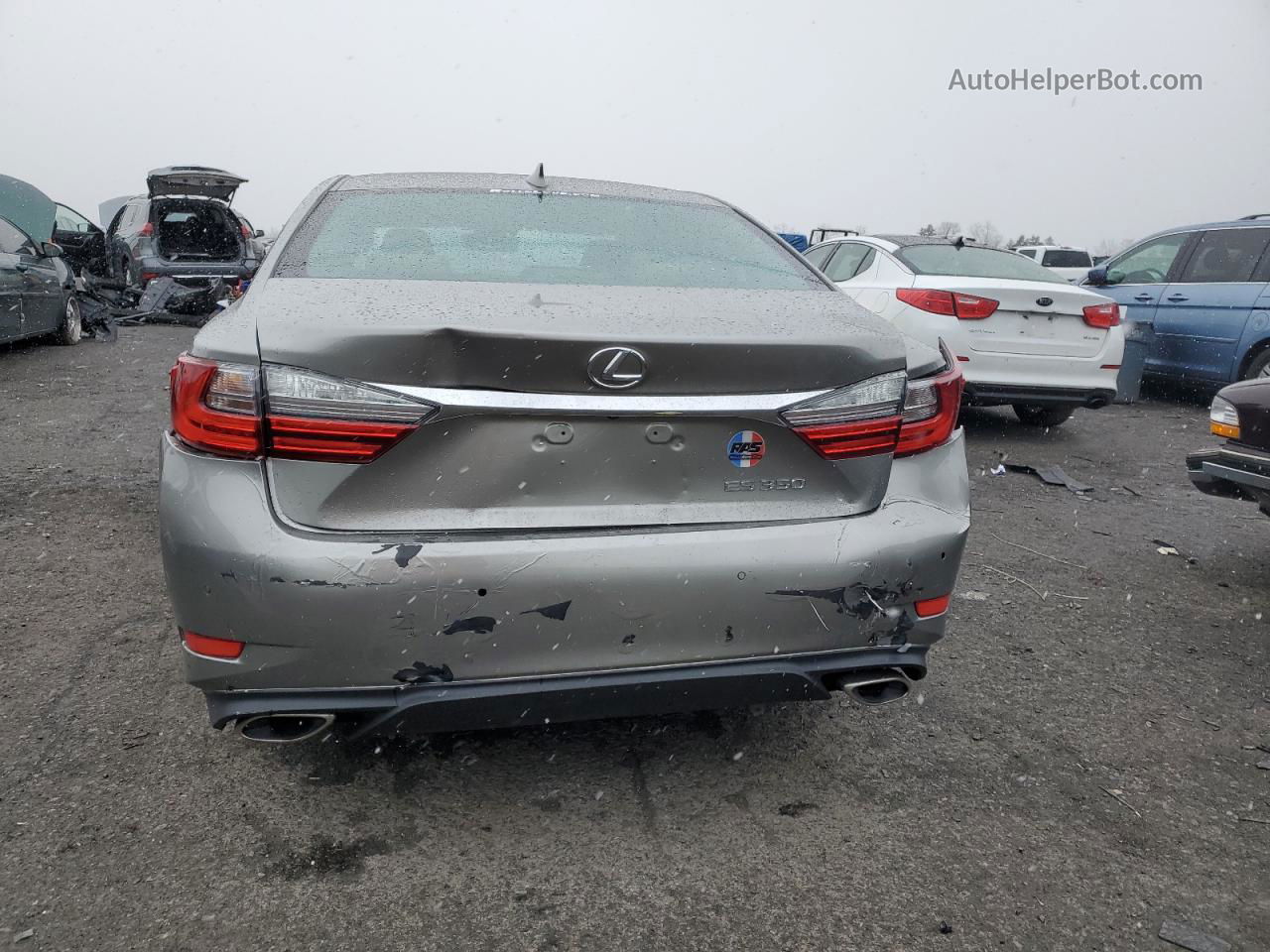 2018 Lexus Es 350 Gray vin: 58ABK1GG5JU096170