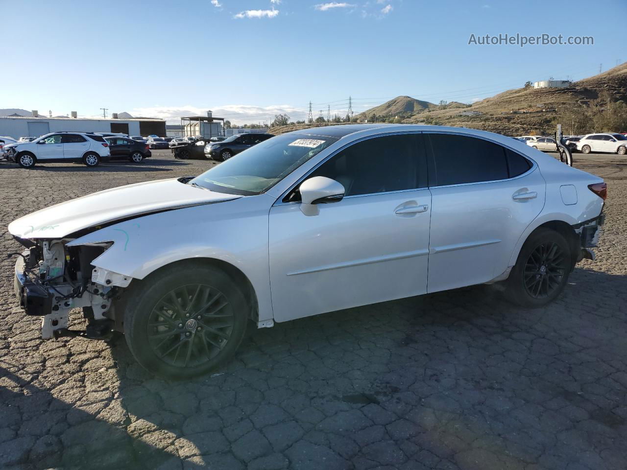 2018 Lexus Es 350 White vin: 58ABK1GG5JU101836