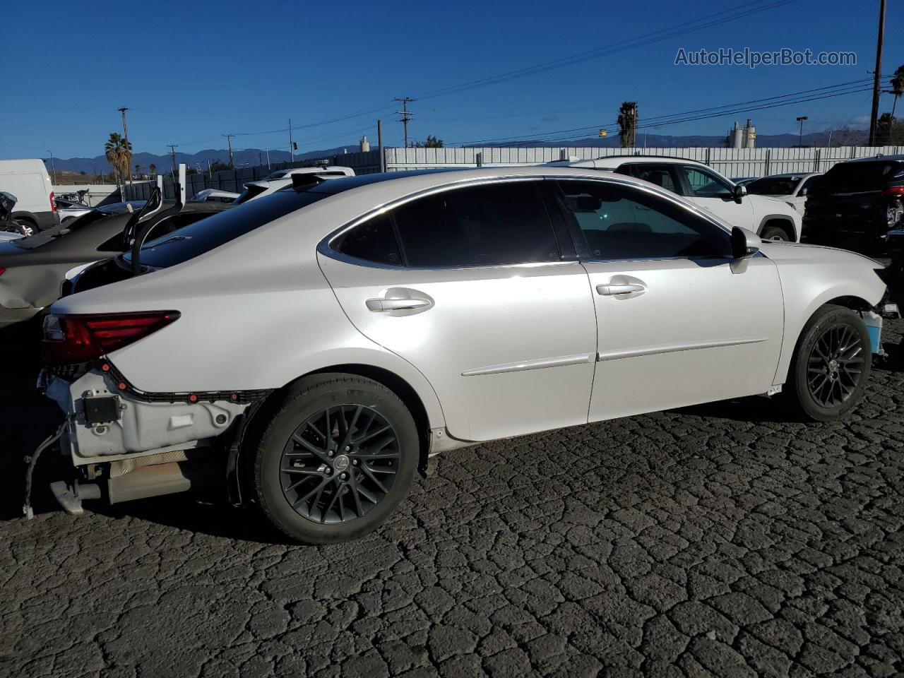 2018 Lexus Es 350 White vin: 58ABK1GG5JU101836