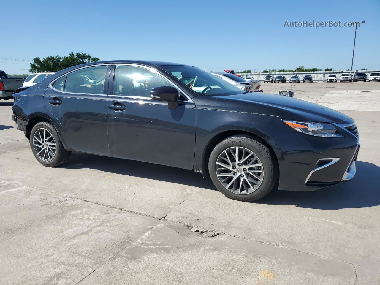 2018 Lexus Es 350 Black vin: 58ABK1GG5JU105885