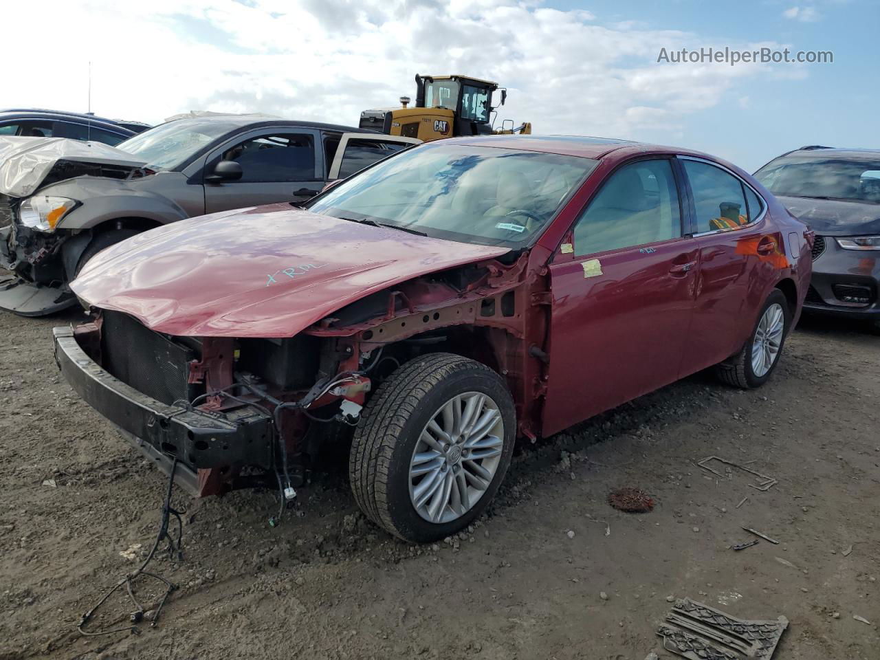 2016 Lexus Es 350 Red vin: 58ABK1GG6GU014603