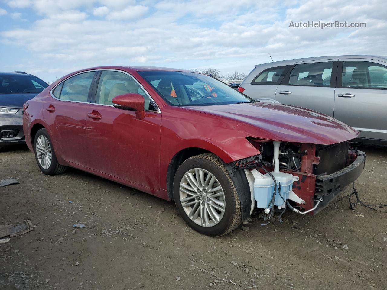 2016 Lexus Es 350 Red vin: 58ABK1GG6GU014603